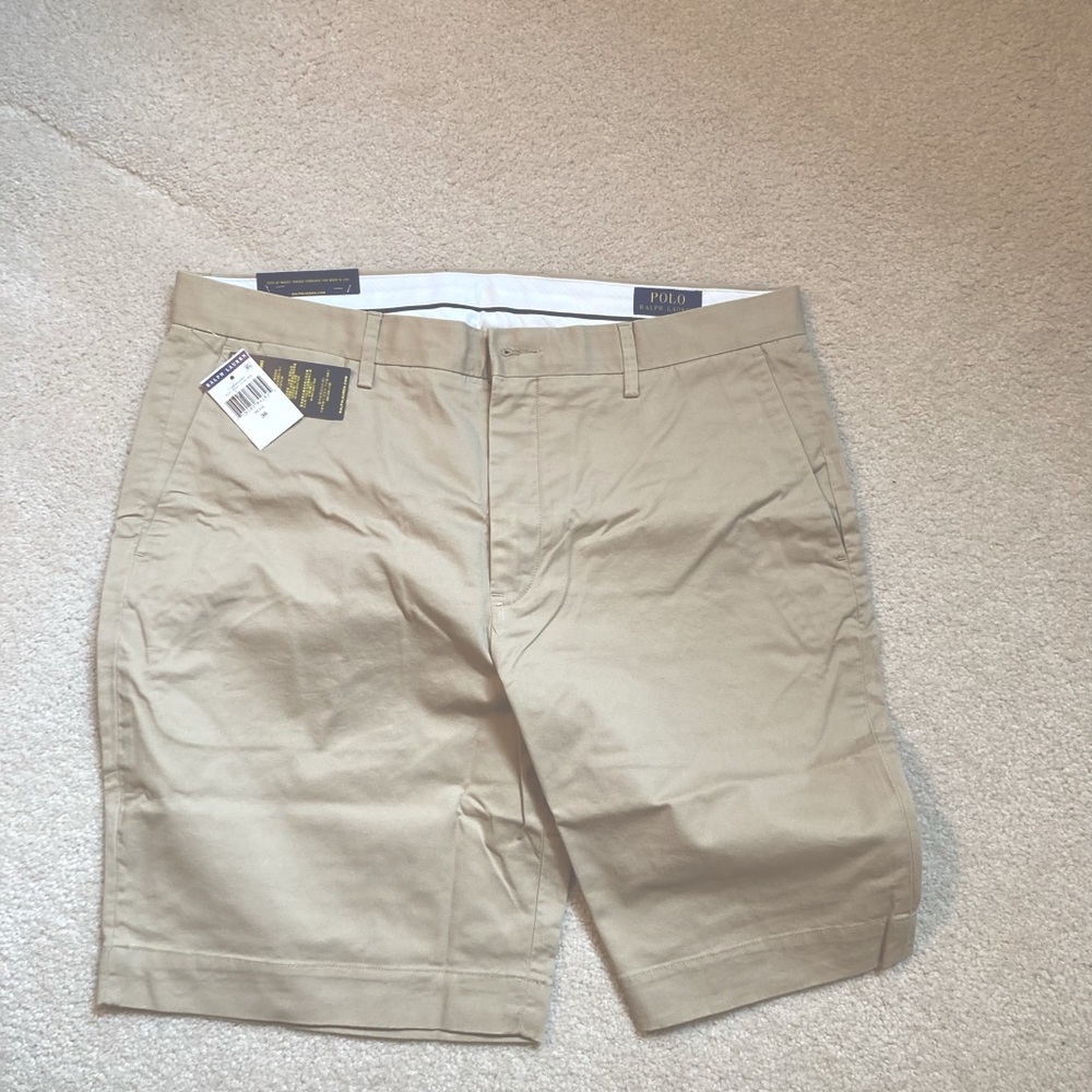 Polo by Ralph Lauren Brand-New Men’s Khaki Shorts